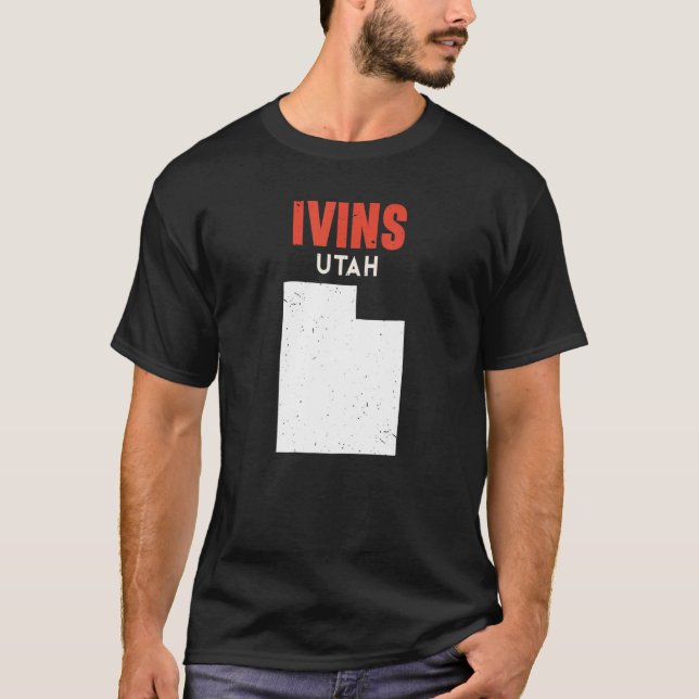 Camiseta Ivins Utah EUA State America Viagem Utahan (Frente)