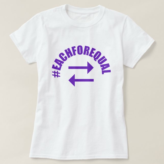 Camiseta IWD 2020, Cada Um Para O Dia Igual De Mulheres De  (Frente do Design)