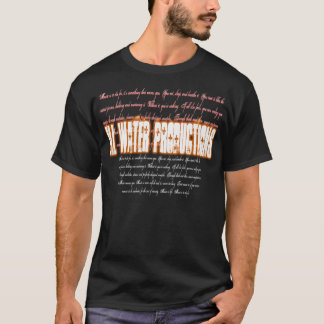 Camiseta IWP "M.I.T.D.F." (alaranjado/branco)