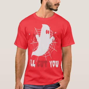 Camiseta Ix27ll cut you funny barber ghost halloween