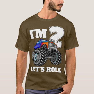 Camiseta Ix27m 2 Letx27s Roll Monster Truck segundo anivers