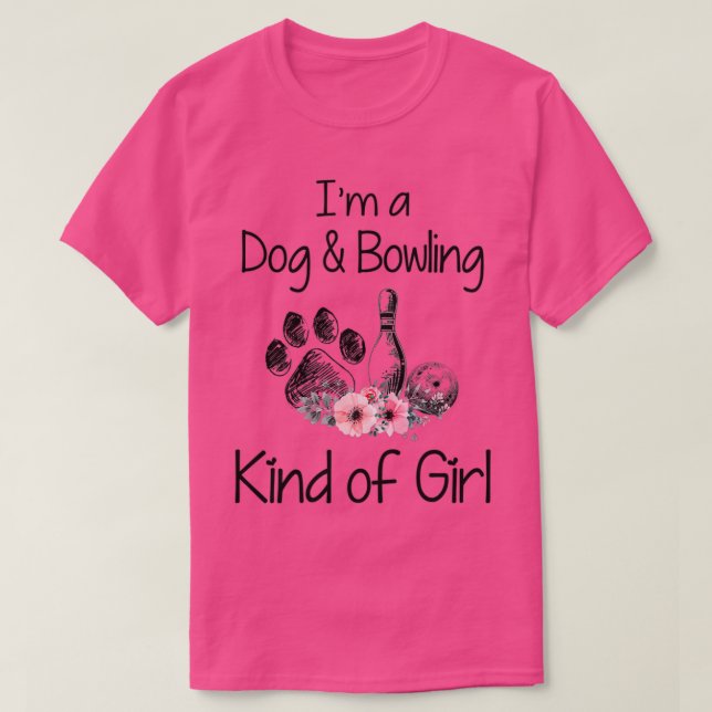 Camiseta Ix27m a Dog and Boliche kind of girl T (Frente do Design)