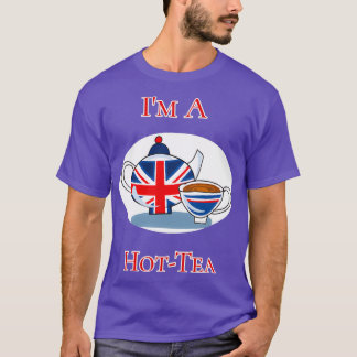 Camiseta Ix27m A Hot Tea Tea Pote British Flag Design