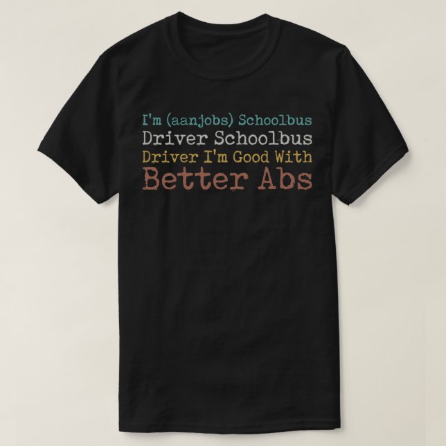 Camiseta Ix27m aanjobs Driver Schoolbus Driver Ix (Frente do Design)
