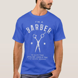 Camiseta Ix27m Barber Para Economizar Tempo Letx27s Apenas