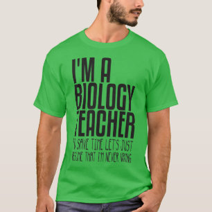Camiseta ix27m é professor de biologia para economizar temp