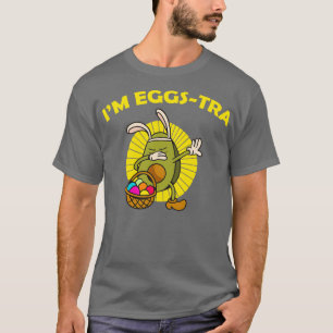 Camiseta Ix27m Eggstra Funny Avocado Dabbing Páscoa