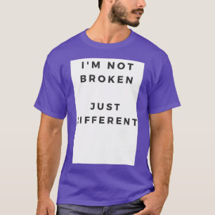 Camiseta Ix27m não quebrado apenas diferente