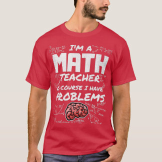 Camiseta Ix27m, professor de matemática, claro que tenho ta