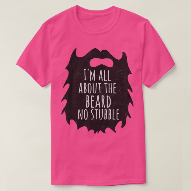 Camiseta Ix27m sobre a barba sem barba engraçada teimosa q (Frente do Design)