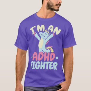 Camiseta Ix27m Um Combatente ADHD Pense Diferentemente Em U