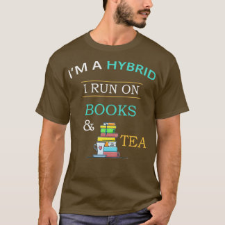 Camiseta Ix27m um Híbrido Eu rodo em Livros e Tea Livros En