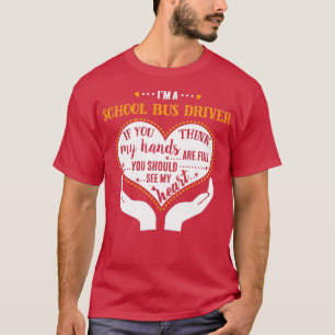 Camiseta Ix27m Um Motorista De Ônibus Escolar Proud Driver 