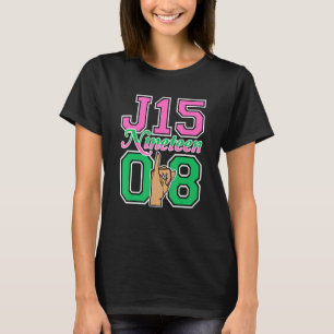 Camiseta J15 Sinal de Mão Feminina do 19º Dia da Fundadora