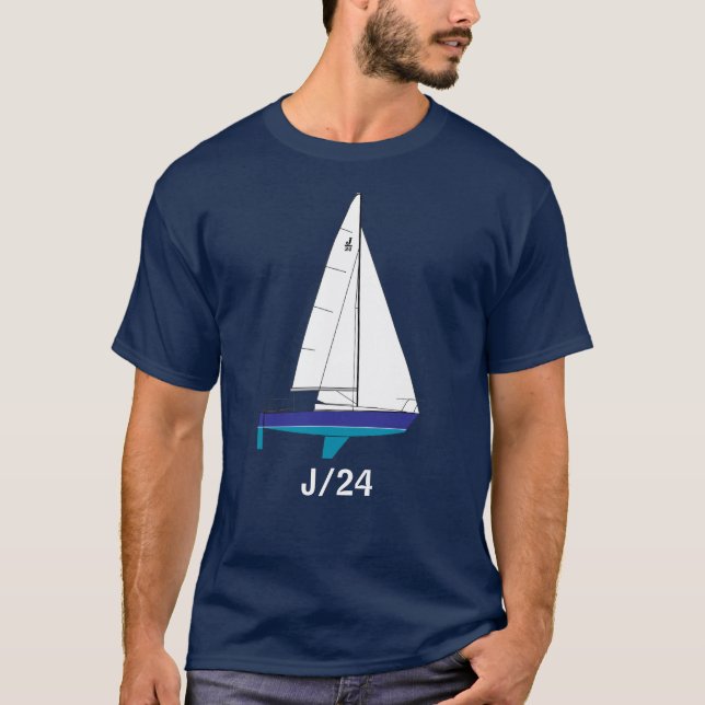 Camiseta J/24 Navio à vela (Frente)