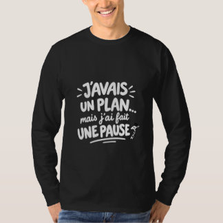 Camiseta J’avais un plan, mais pause girafe