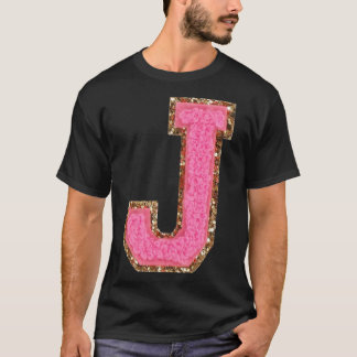 Camiseta J - Bubblegum Glitter Versity - Patches