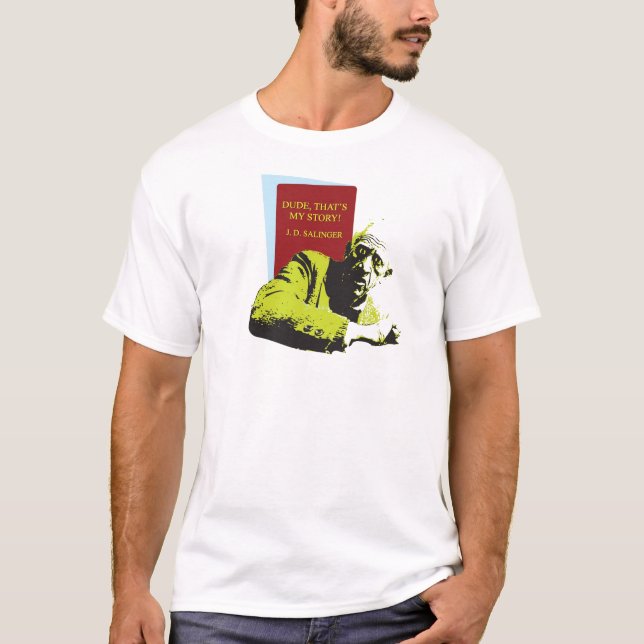 Camiseta J.D. Coletor de Salinger no pop art de Rye (Frente)