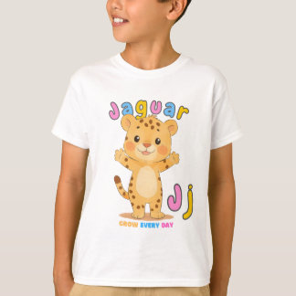 Camiseta “J é de Jaguar” Alfabeto – Cresça Todos o