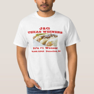 Camiseta J&G Texas Weiners - cão de pimentão - o #1 Weiner