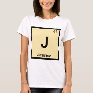 Camiseta J - Jasmim Símbolo da Tabela Periódica Química