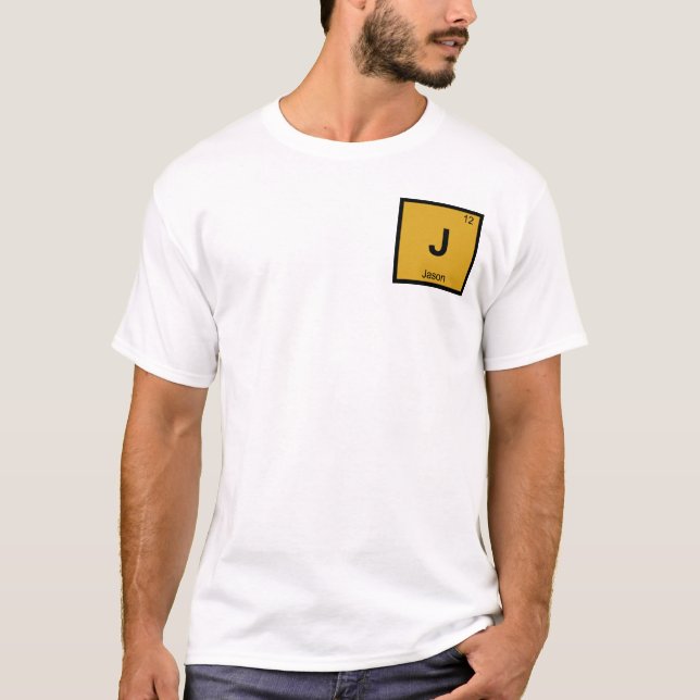 Camiseta J - Jason Argonauts Química Mesa Periódica Grega (Frente)