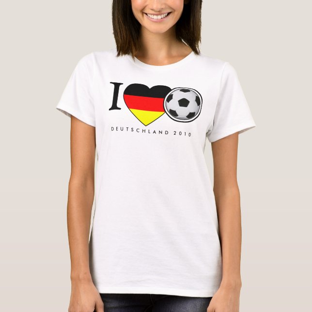 Camiseta J Love Football Alemanha 2010 futebol (Frente)