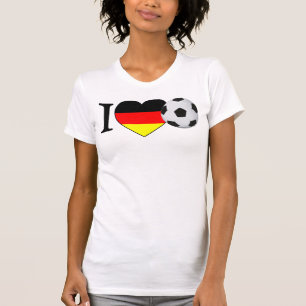 Camiseta “j Love futebol” Alemanha Girls Shirt