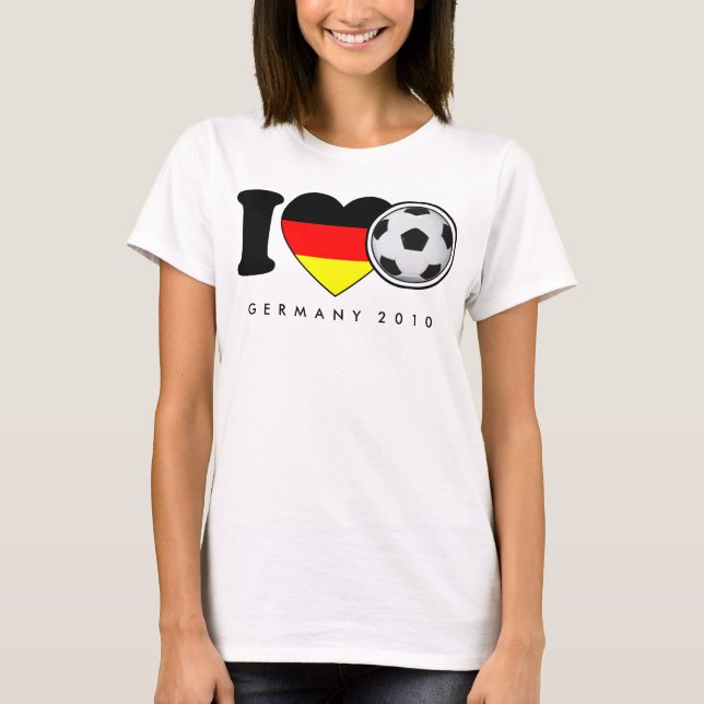Camiseta “j Love futebol” Shirt Alemanha Germany (Frente)