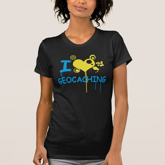 Camiseta J love geocaching (Frente)