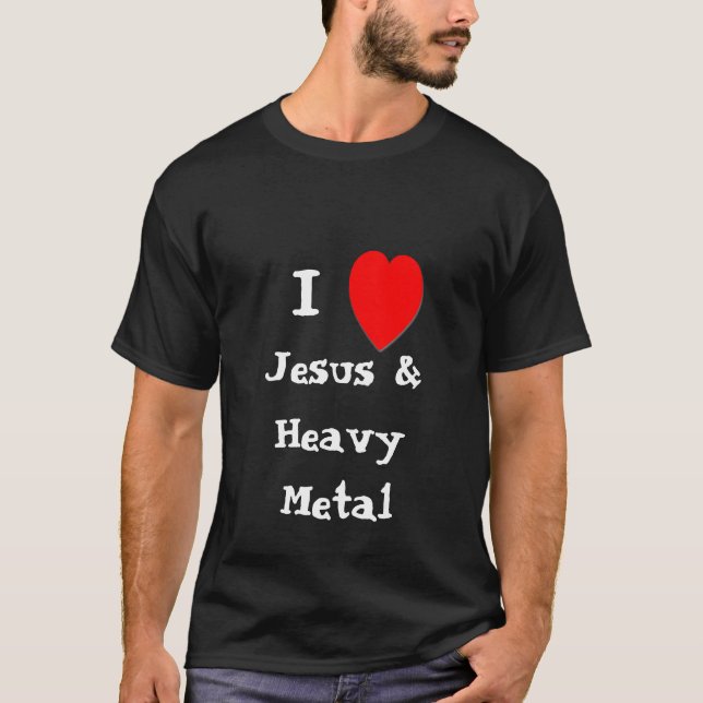 Camiseta J Love jesus Heavy Metal & (Frente)