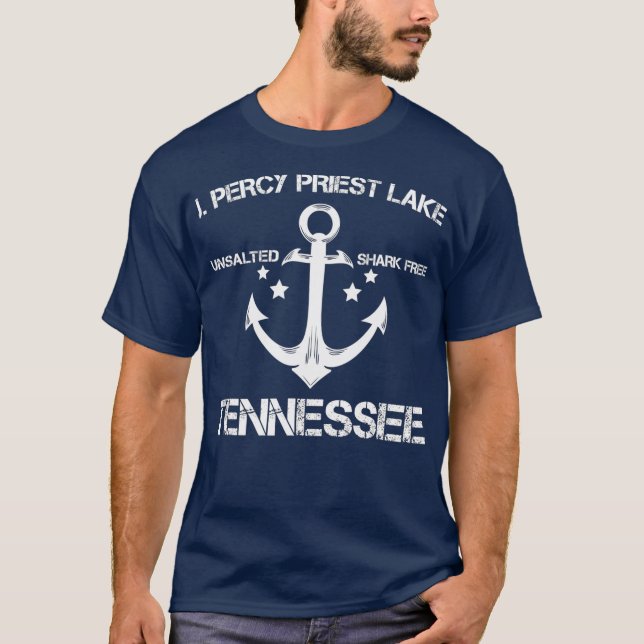 Camiseta J PERCY PRIEST LAKE TENNESSEE DÉFICE Funny FISCAL (Frente)