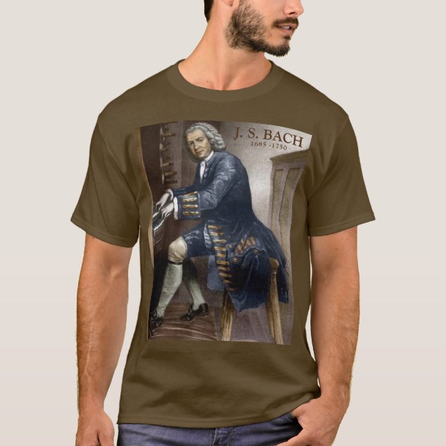Camiseta J. S. Bach 1685 - 1750 no Orgão Silbermann (Frente)