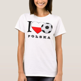 Camiseta “j ska love de pólo Soccer” futebol coração