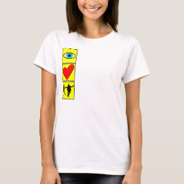 Camiseta j west love coast swing/dance