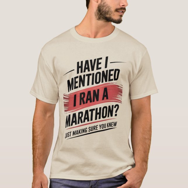 Camiseta Já disse que fiz uma maratona? (Frente)