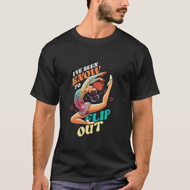 Camiseta Já Fui Conhecido Por Virar Ginástica Acrobática Gi (Frente)