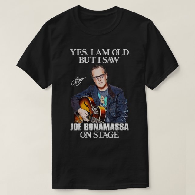 Camiseta Ja, ich caixa alt, aber ich habe Joe Bonamassa auf (Frente do Design)