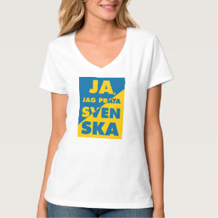 Camiseta Ja, Jag Prata Svenska, sim eu falo sueco