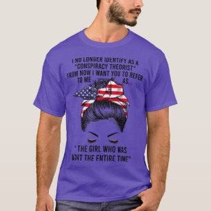 Camiseta Já Não Identifico Como Teórico Da Conspiração De