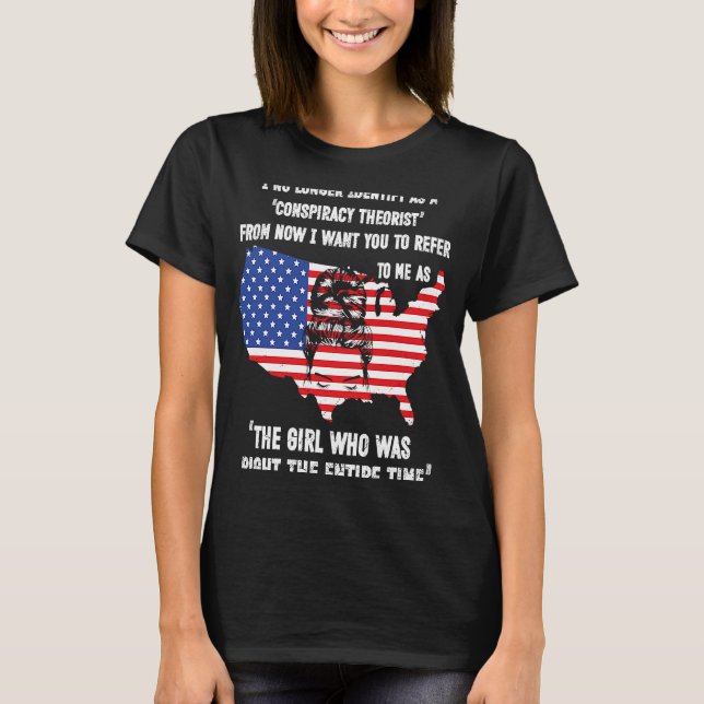 Camiseta Já Não Identifico Como Teórico Da Conspiração De (Frente)