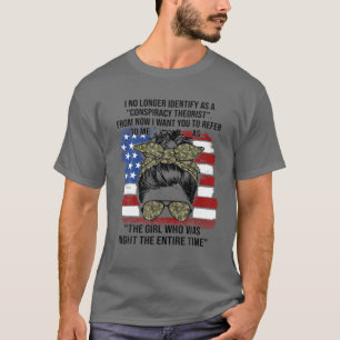 Camiseta Já Não Identifico Como Teórico Da Conspiração De