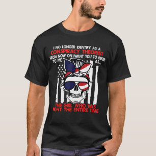 Camiseta Já Não Me Identifico Como Teórico Da Conspiração P
