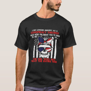 Camiseta Já Não Me Identifico Como Teórico Da Conspiração P