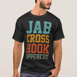 Camiseta Jab Cross Hook Cortado Superior Engraçado Engraçad