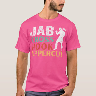 Camiseta Jab Cross Hook Uppercut Boxout Workout Funny Kickb