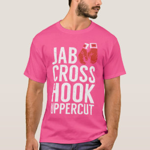 Camiseta Jab Cross Hook Uppercut Sport Fighting Boxer