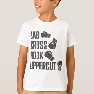 Camiseta Jab Cross Hook Uppercut Treinamento de Boxe Divert