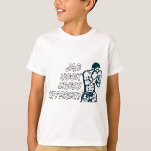 Camiseta Jab Hook Cross Uppercut Boxe Para Boxeadores Homen