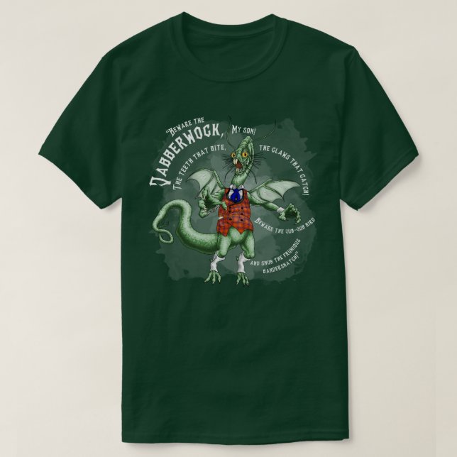 Camiseta Jabberwocky wh (Frente do Design)